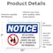 Signmission No Alcohol Consumption Sign With Symbol, 10 in W x Rectangle, Vinyl Decal OS-2PACK-NS-D-710-L-15999 - alternate 4